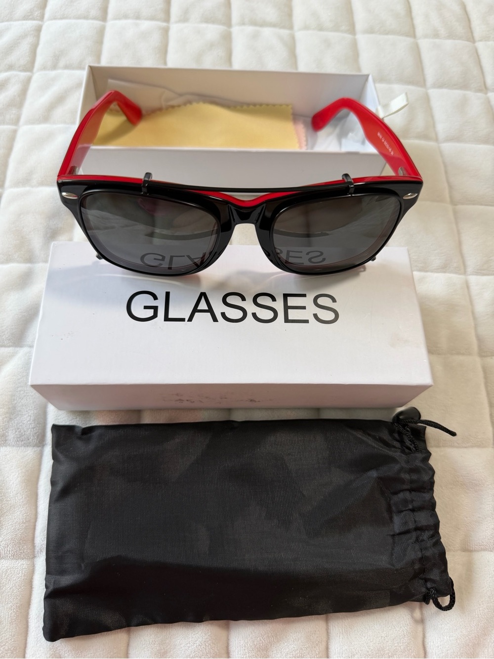 Classic Black & Red Sunglasses - Men Accessories